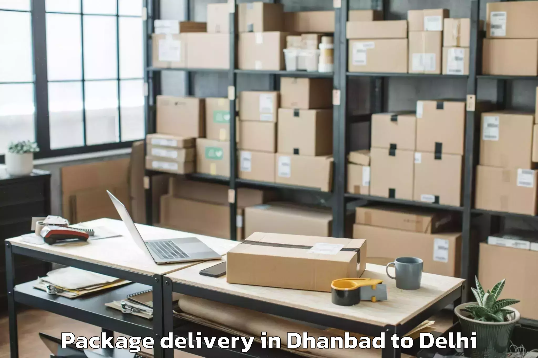 Dhanbad to Parsvnath Mall Azadpur Package Delivery